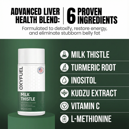 OXYFUEL Milk Thistle Liver Detox & Colon Cleanse
